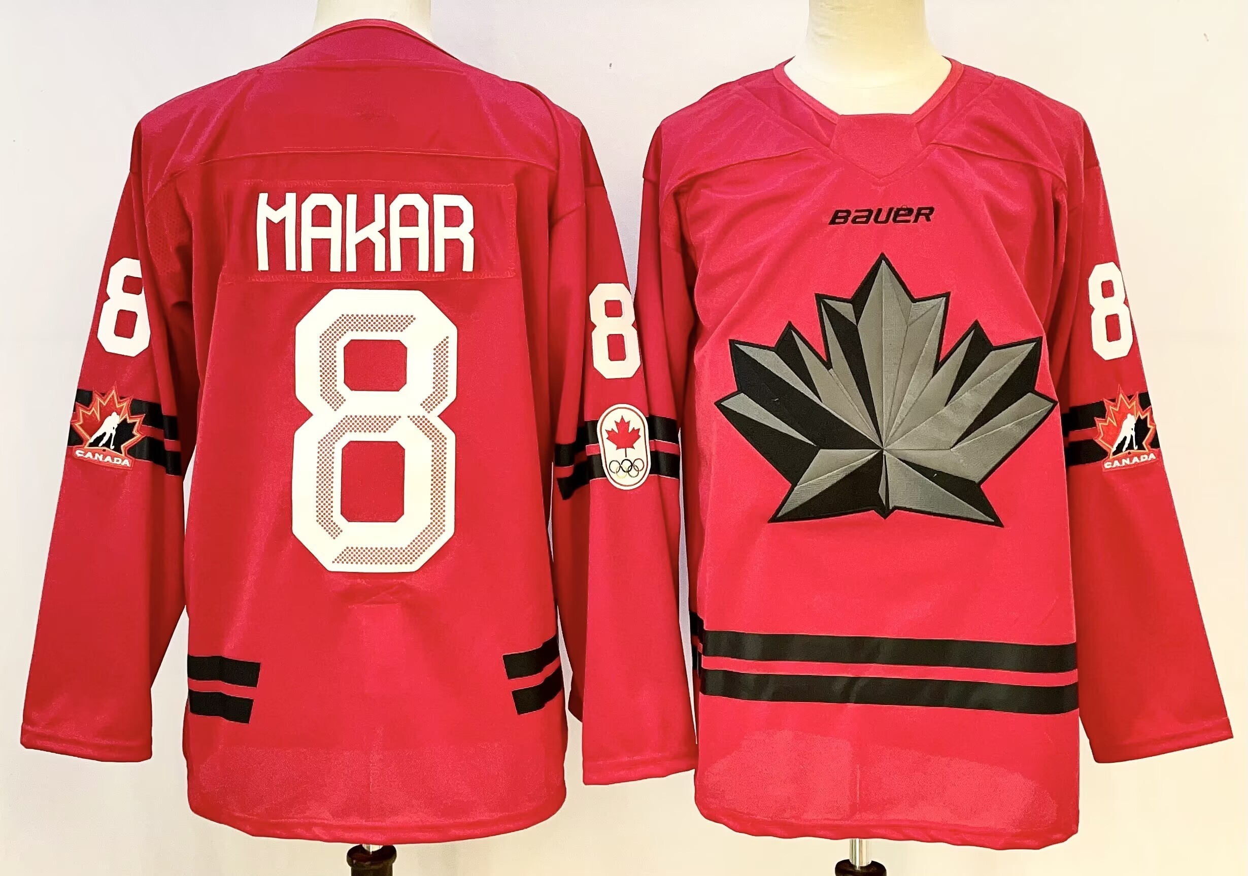 Men Canada Olympic #8 Hakar Red adidas 2026 NHL  jersey